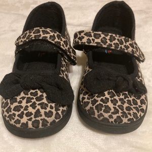 Leopard print strap Bumble and Birdie shoes